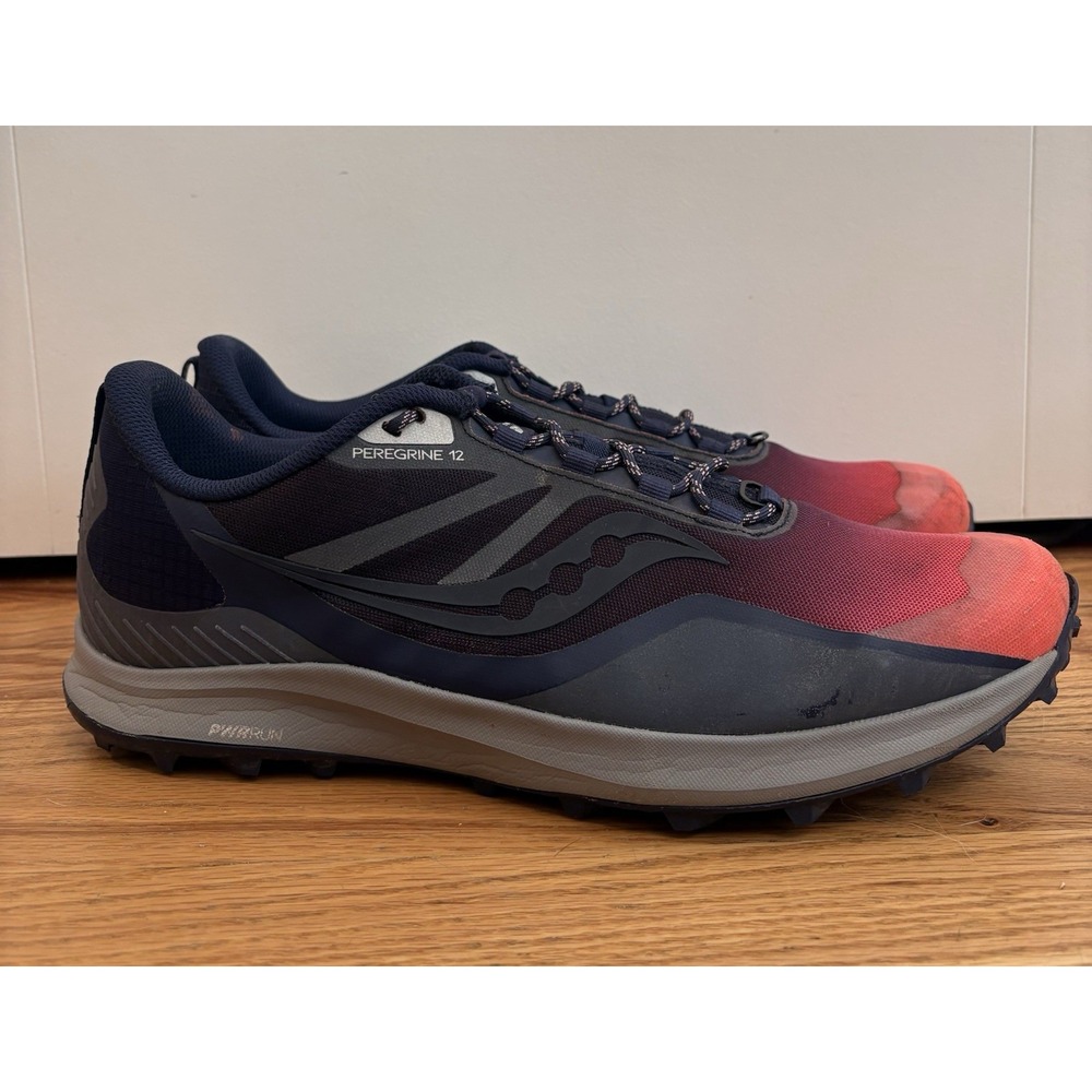 Saucony Men's Peregrine 12 Trail Running Shoes Night Lite Size 14 US